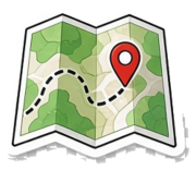 Folded Map With Pin